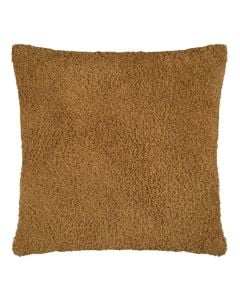 Këllëf jastëku dekorativ Montreal, 100% poliestër, kafe e hapur, 40x40 cm