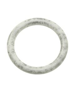 Rings for curtain rods, plastic, white/silver, Dia. 30 mm