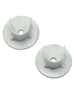 Support for curtain rods, metallic, white/silver, Dia. 20 mm