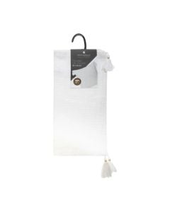 Këllëf jastëku dekorativ Slub, pambuku, e bardhë, 40x40 cm