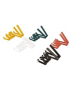 Airtight clips tube, pack of 25 pieces, plastic, 6x10.7 cm