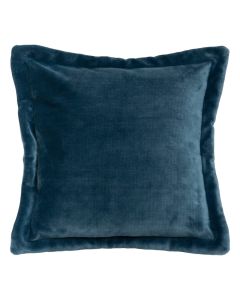 Cuddly decorative cushion, polyester, blue, 53x53 cm