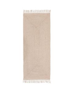 Rrugicë Jyta, pambuk/jute, bezhë, 80x200 cm