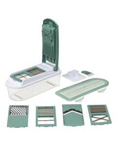 10-Piece Mandoline Slicer Set, polystyrene, green, 32x11.5x14 cm