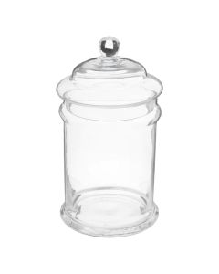 Candy jar, glass, transparent, 2L / Dia. 14 x H 26.5 cm