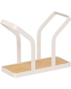Balm kitchen towel rack, steel, white/beige, 17x7x13.5 cm