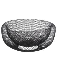 Mbajtëse frutash Balm, çelik, e zezë, Dia. 27.7 x H 12.4 cm