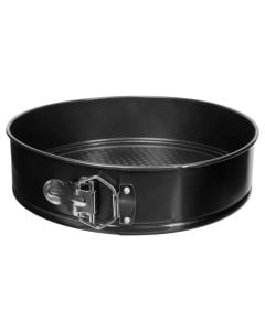 Round oven pan, carbon steel, black, Dia. 26 x H 6.8 cm