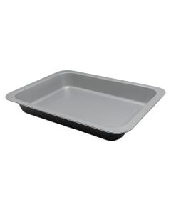 Signature baking pan, metal, grey/black, 4.2L / 39.5x30x5.2 cm