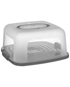 Square cake box, polypropylene, transparent, 34.5x33x16.5 cm