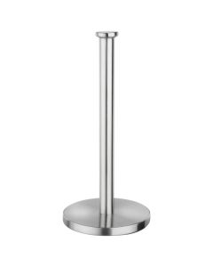 Kitchen paper roll holder, stainless steel, silver color, Dia. 15 x H 33 cm