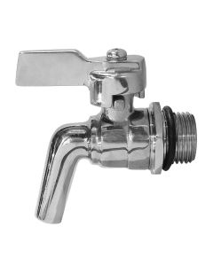 Tap 1/2" for stainless steel container, stainless steel, silver color