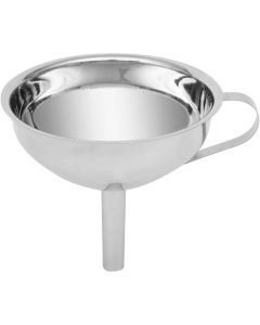 Funnel, stainless steel, silver color, Dia. 13 x H 11.5 cm