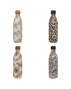 Flask, stainless steel, multicolored, 1L / Dia. 9 x H 32 cm