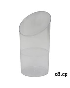 Bowl (Pck8), plastic, transparent, 70 cl / 4.5x3.8x8.3 cm