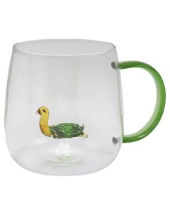 Tea cup, glass, transparent, 250 ml / Dia. 9 x H 8 cm