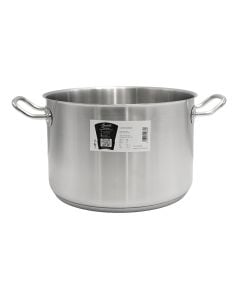 Tenxhere me dy doreza Agnelli, inoks, ngjyrë argjendi, 11.1 L / Dia. 28 x H 18 cm