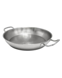 Pan with two handles Agnelli, stainless steel, silver color, Dia. 32 x H 5 cm
