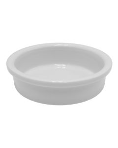 Porcelain insert for pans, white, Dia. 16 x H 4 cm