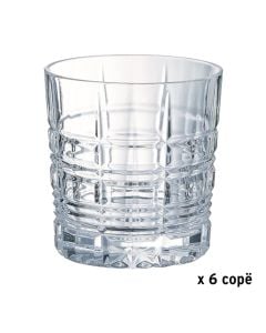 Gotë whisky Brixton (PK6), qelq, transparente, 300 ml / Dia. 8 x H 10.5 cm