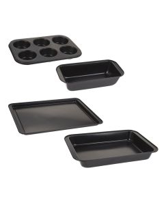 Baking set (Pck 4), steel, black