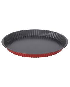 Baking form, steel, black/red, Dia. 30 x H 3 cm