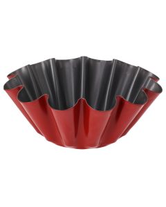 Baking form, steel, black/red, Dia. 23 x H 9 cm