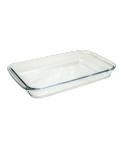 ItalCasa oven dish, glass, transparent, 3L / 39.3x23.6x5.2 cm