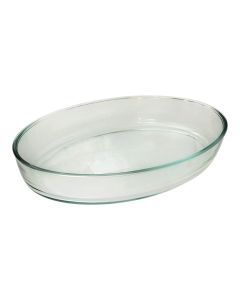 ItalCasa oval oven dish, glass, transparent, 4L / 39.3x27.6x6.5 cm