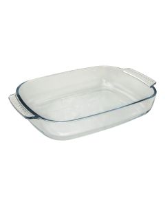 ItalCasa oven dish, glass, transparent, 3.8L / 38x25.5x6.5 cm