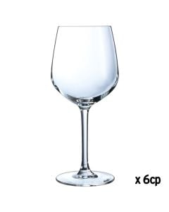 Gotë vere Biancorosso (Pk6), qelqi, transparente, 45 cl / Dia. 8.6 x H 21 cm