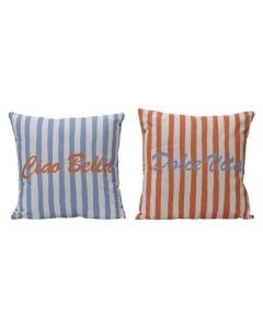 Dolce Vita decorative cushion, cotton, assorted colors, 43x43 cm