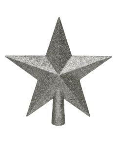 Glob dekorues me varje, qelq, 10 cm, me floke debore