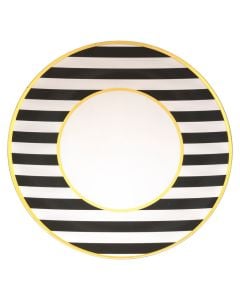 Pjate dekor Christmas, antipasta, Black&White, D. 33 x H. 1,3 cm