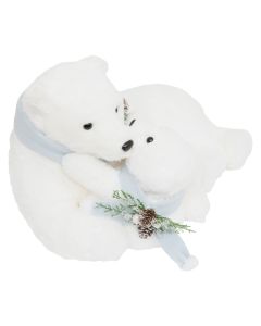 Personazh dekorativ, Arush polar, ngjyre e bardhe, L. 49,7 x P. 28 x H. 33,5 cm