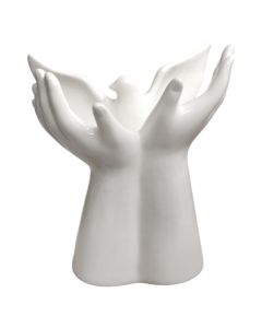 Christmas room decor, Pigeon, porcelain, L15.5-W8.7-H18cm