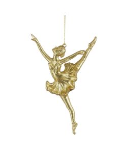 Objekt dekoruese me varje, balerine, ngjyre gold, l14xw9xh2,5cm