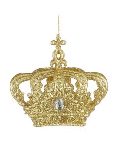 Objekt dekoruese me varje, kurore, ngjyre gold, l10xw5xh9cm