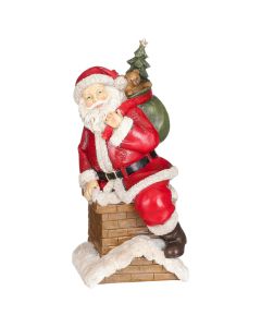 Babagjysh dekorues, poliresine, ngjyre e kuqe, l11,5xw10xh21cm