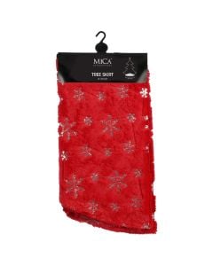 Tree base, textile, red color, D120 cm