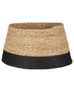 Base for tree, textile, natural color with white, h26xd50cm