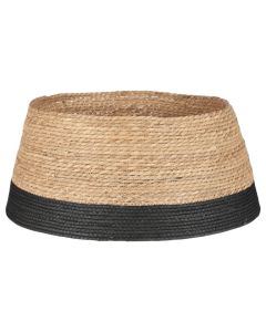 Base for tree, textile, natural color with white, h26xd58cm