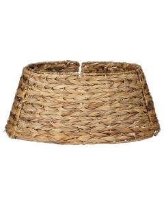 Tree base, textile, natural color with gold, h26xd58cm