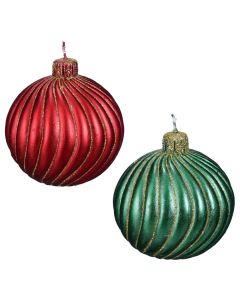 Christmas decorative candle, green and red color, h9xd9cm
