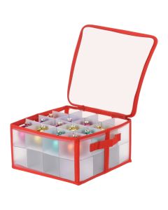 Kuti magazinimi per sferat e qelqit, plastike, semitransparente, 16 vende, 33.5x33.5xH17.5 cm