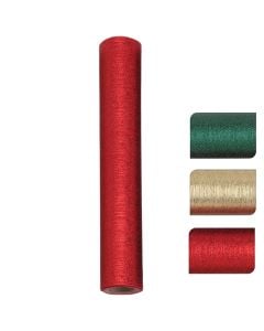 Leter paketimi me motive Christmas, ngjyre e kuqe/gold/jeshile, L20 cm