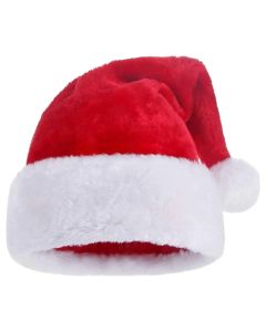 Santa hat, polyester, red, 30x45 cm