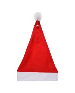 Santa hat, polyester, red, 30x40 cm