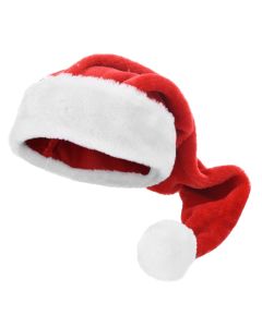 Santa hat, polyester, red color, 70 cm