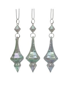 Objekt dekorues me varje, (pk3), krristal, ngjyre transparente